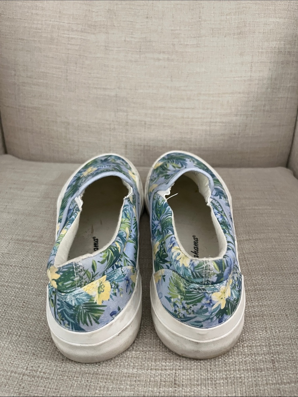 Tommy Bahama Floral Slip-On Canvas Sneakers - Picture 4 of 9